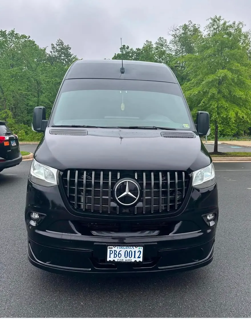 Mercedes Sprinter 2023+ or similar — MSY airport car service and New Orleans black car service